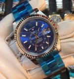 High Quality Replica Rolex Sky-Dweller Blue Face Sapphire glass 41mm Watch